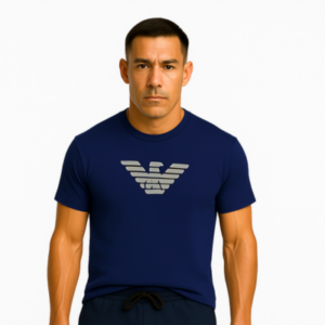 Camisetas Masculina Azul Marinho 100% Malha Peruana