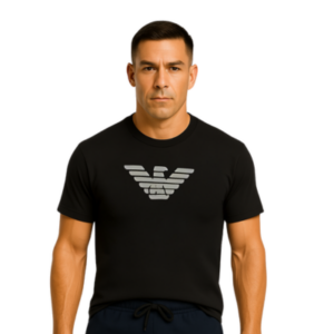 Camisetas Masculina Preto 100% Malha Peruana