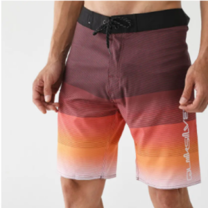 Bermuda Quiksilver Marrom e Laranja