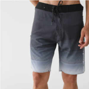Bermuda Quiksilver Cinza e Branco