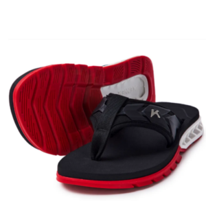 Sandália Kenner Rakka Preto, Branco e Vermelho