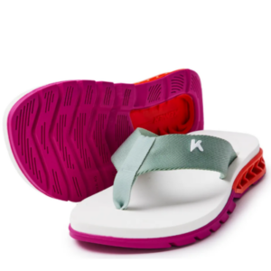 Sandália Kenner Rakka Branco, Cinza, vermelho e Rosa